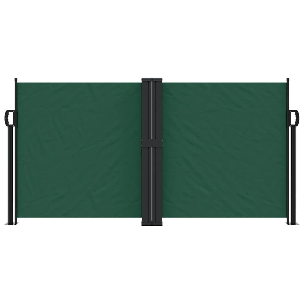 VidaXL Windshield Extendable 120x600 cm Dark green