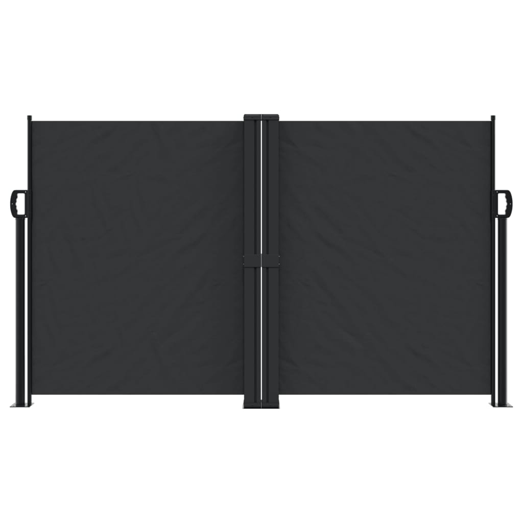 VidaXL Windshield Extendable 140x600 cm Black