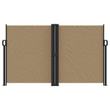 Vidaxl windscherm uittrekbaar 140x600 cm taupe