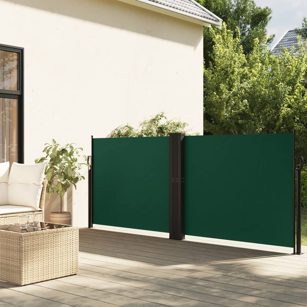 Vidaxl Garden Screen rozšířitelná 140x600 cm tmavě zelená