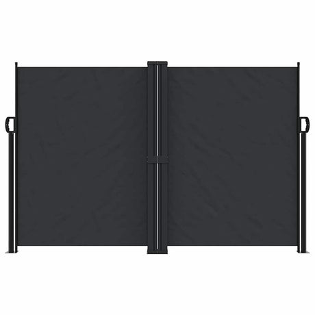 Vidaxl windscherm uittrekbaar 160x600 cm zwart