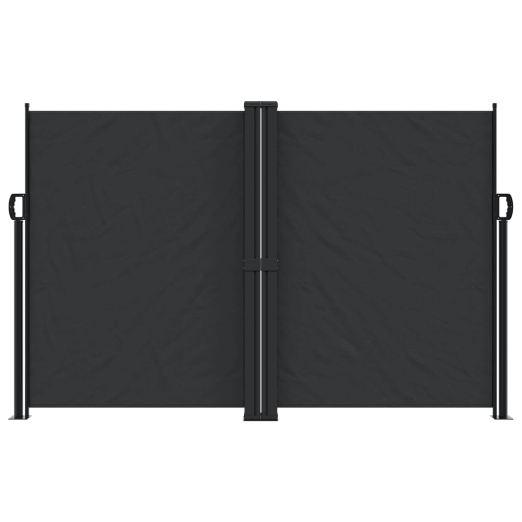 VidaXL Windshield Extendable 160x600 cm Black