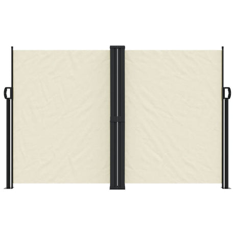Vidaxl windscherm uittrekbaar 160x600 cm crèmekleurig