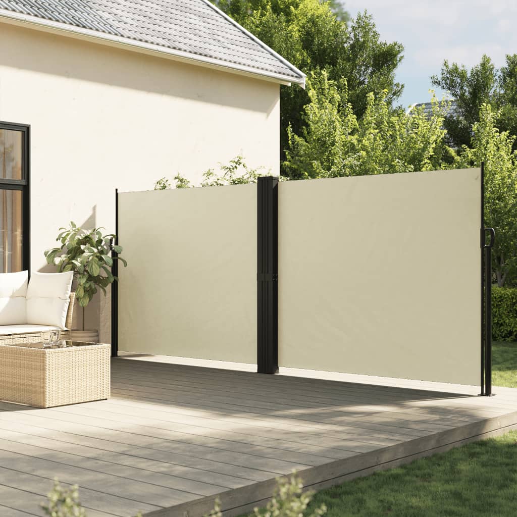 Vidaxl forrude udvides 160x600 cm creme -farvet