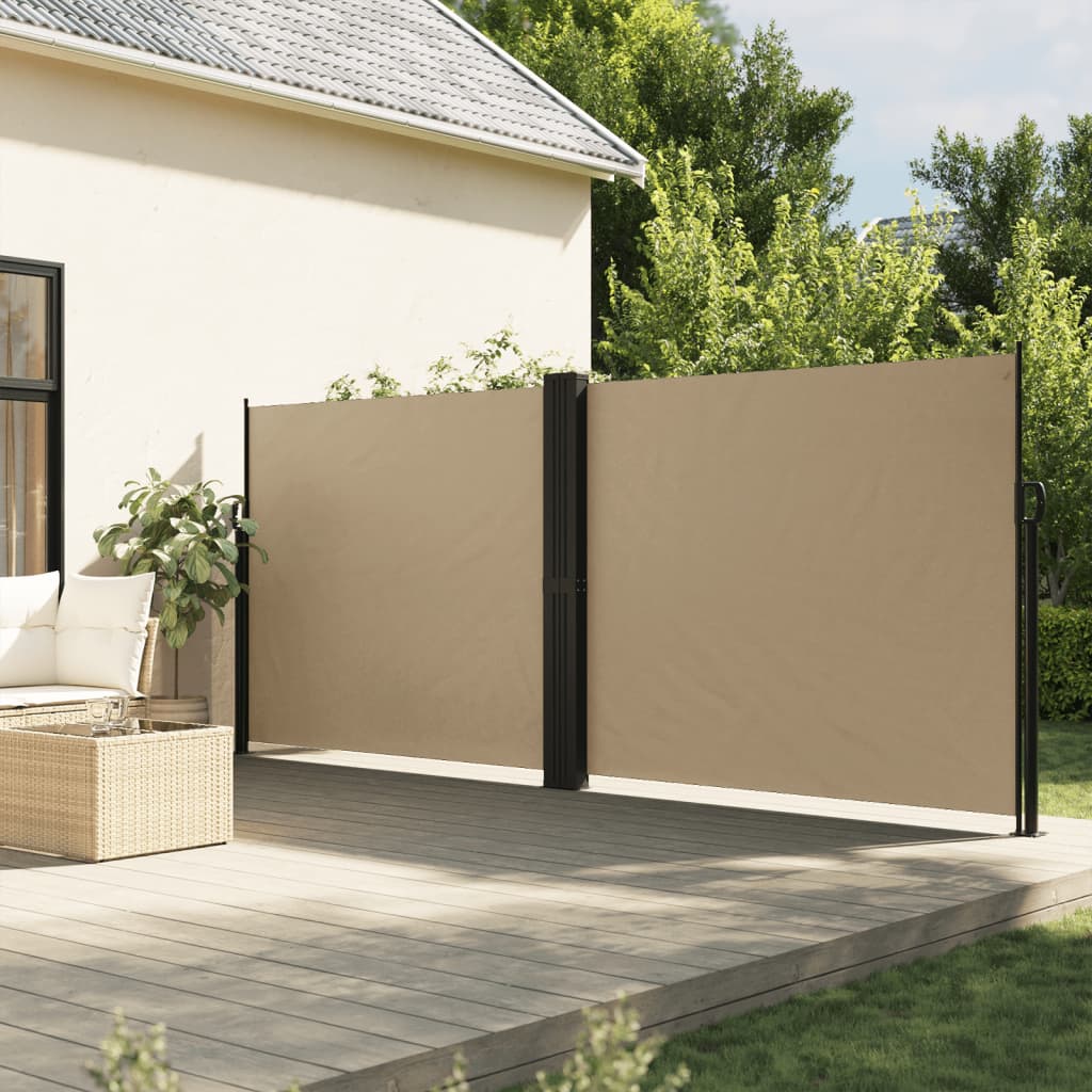 Pare-brise vidaxl extensible 160x600 cm beige