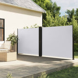 Pare-brise Vidaxl extensible 160x600 cm blanc