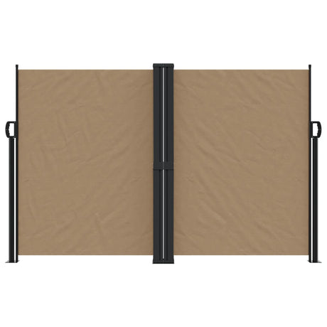 Vidaxl windscherm uittrekbaar 160x600 cm taupe