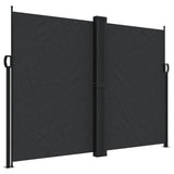 Vidaxl windscherm uittrekbaar 180x600 cm zwart