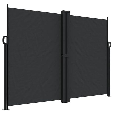 Vidaxl windscherm uittrekbaar 180x600 cm zwart