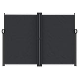 Vidaxl windscherm uittrekbaar 180x600 cm zwart