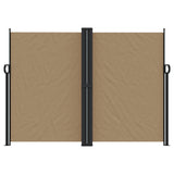 Vidaxl windscherm uittrekbaar 180x600 cm taupe