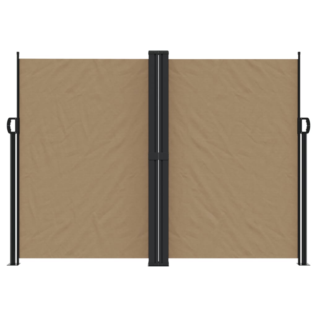 Pare-brise vidaxl extensible 180x600 cm taupe