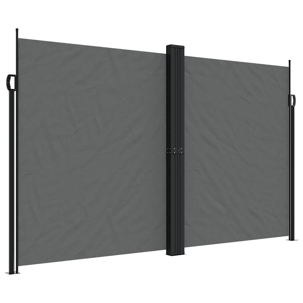 En pare-brise Vidaxl extensible 200x600 cm anthracite -colored