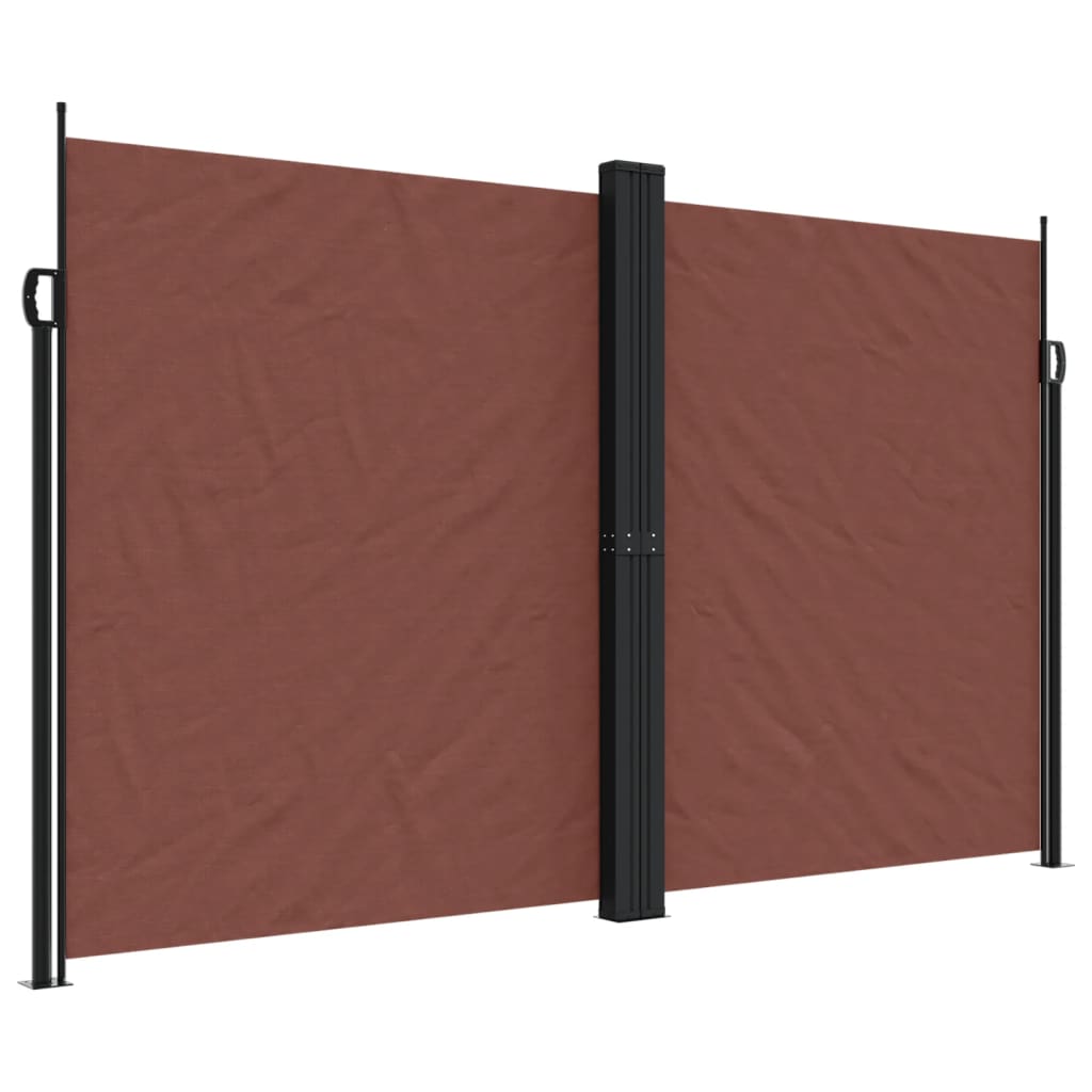 Pare-brise Vidaxl extensible 200x600 cm brun