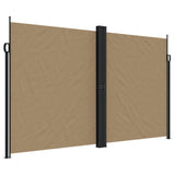 Pare-brise vidaxl extensible 200x600 cm taupe