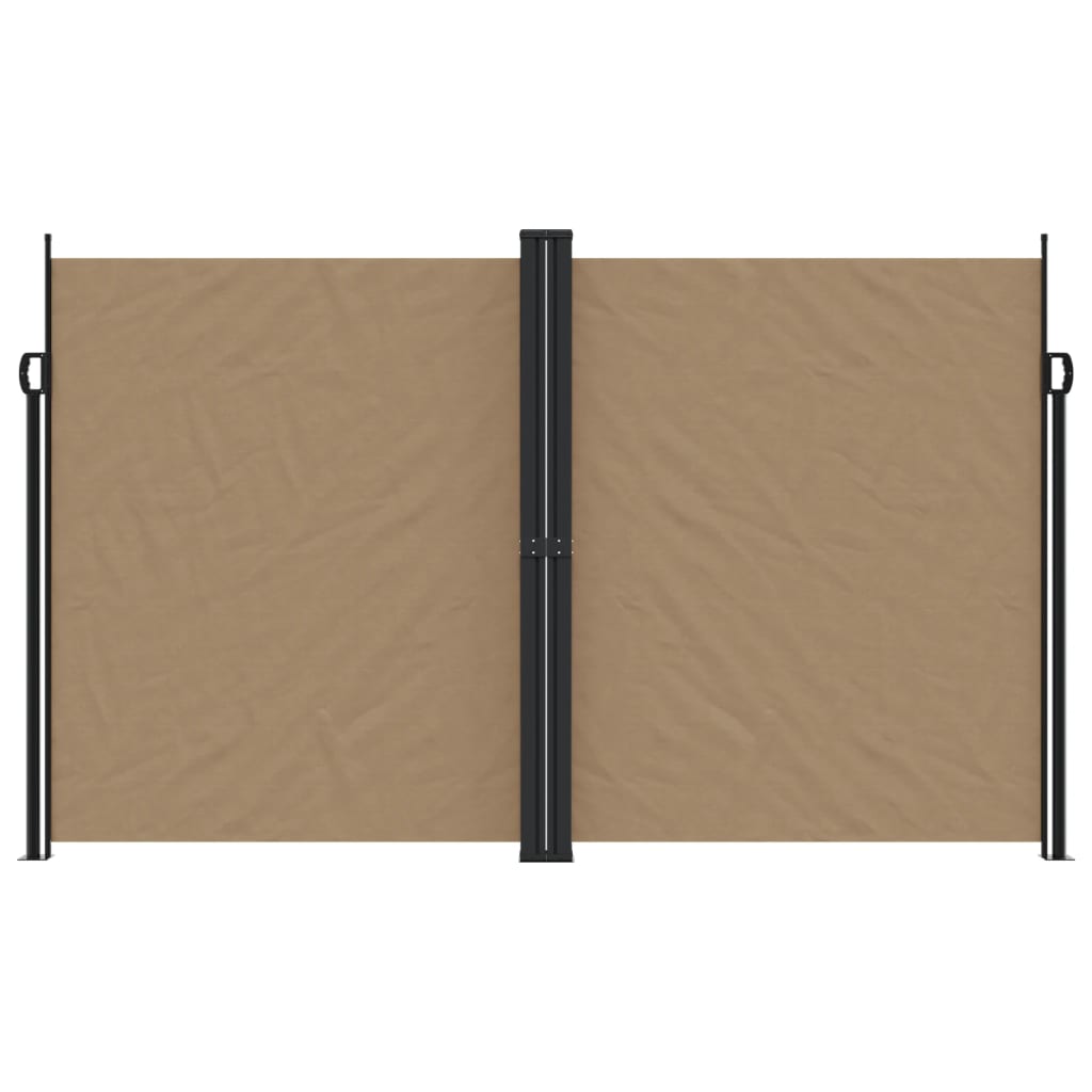 Pare-brise vidaxl extensible 200x600 cm taupe