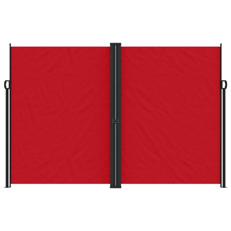 Vidaxl windscherm uittrekbaar 220x600 cm rood