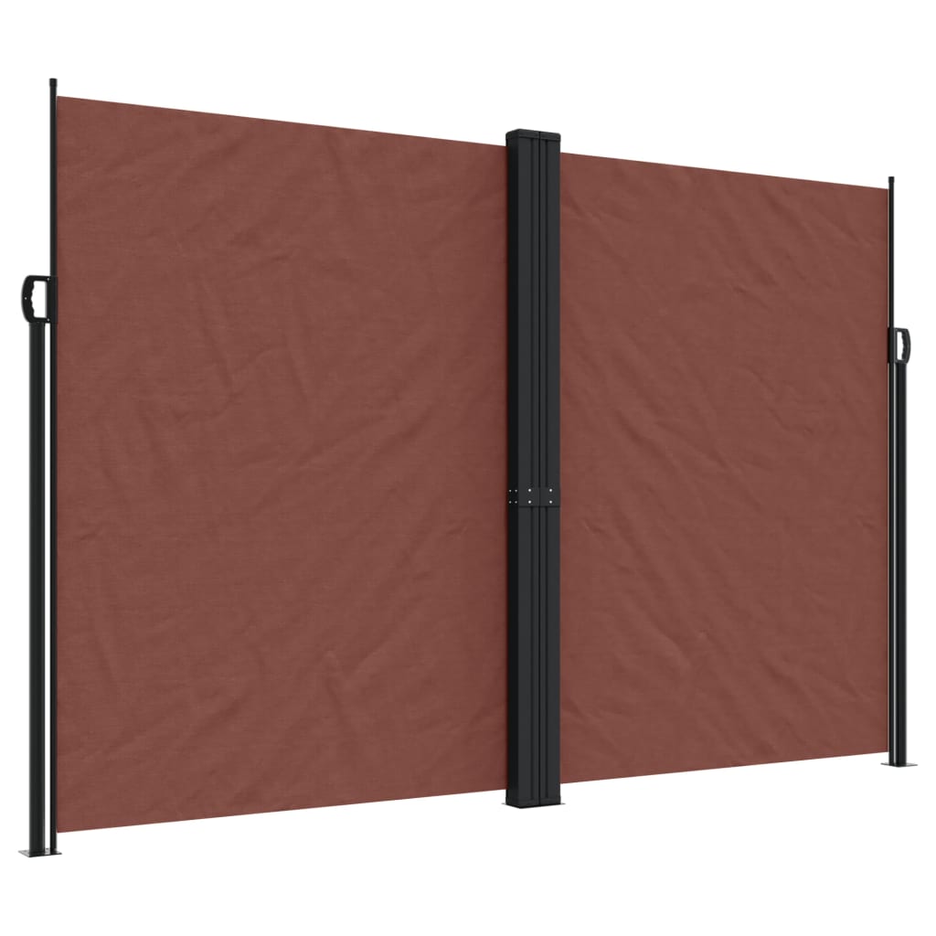 Pare-brise Vidaxl extensible 220x600 cm brun