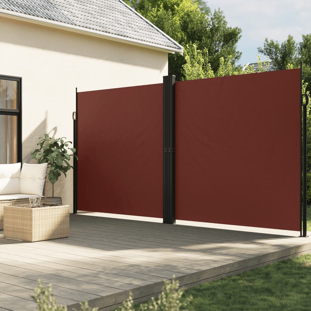 Vidaxl vindrutan utdragbar 220x600 cm brun