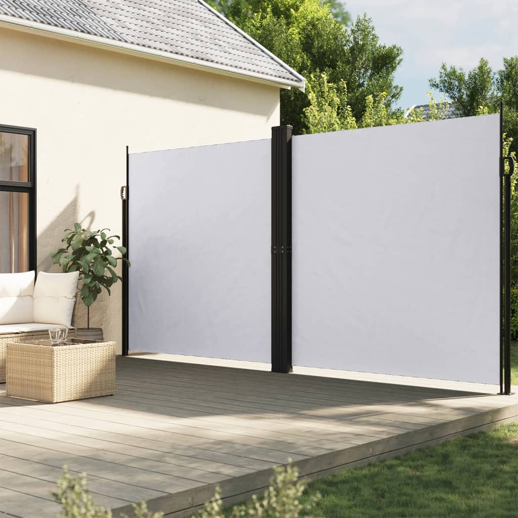 Pare-brise Vidaxl extensible 220x600 cm blanc