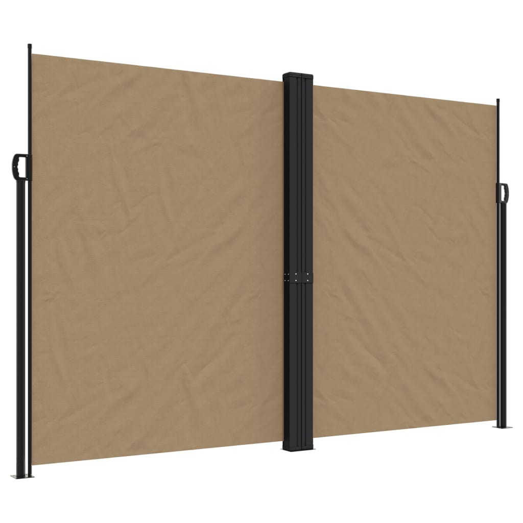 Pare-brise vidaxl extensible 220x600 cm taupe