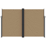 Vidaxl windscherm uittrekbaar 220x600 cm taupe