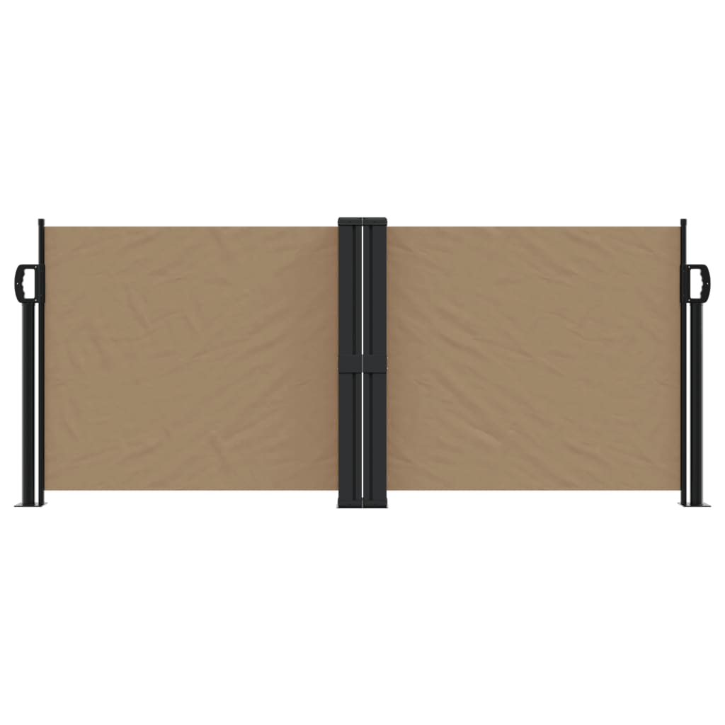 Vidaxl Windshield utvidbar 100x1000 cm taupe