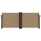 Vidaxl windscherm uittrekbaar 100x1000 cm taupe