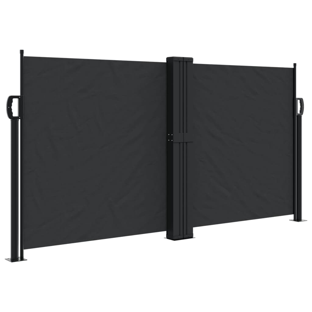 Vidaxl Windschutzscheibe ausziehbar 120x1000 cm schwarz