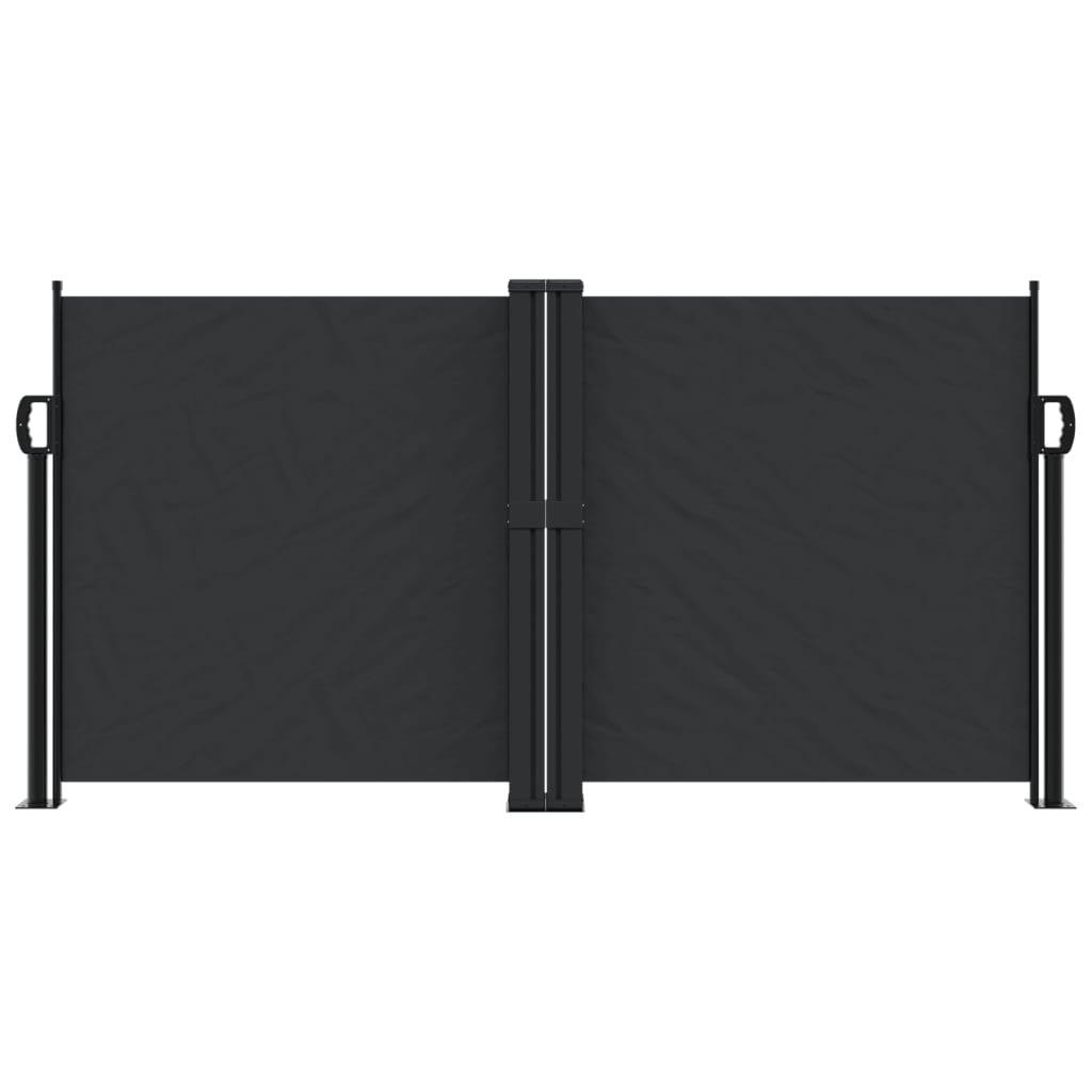 Pare-brise Vidaxl extensible 120x1000 cm noir