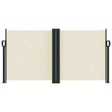 Vidaxl windscherm uittrekbaar 120x1000 cm crème