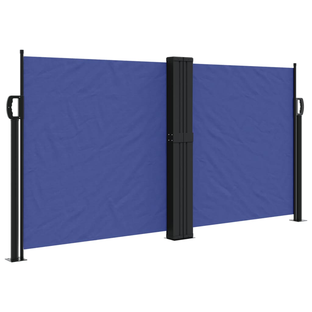 Pare-brise Vidaxl extensible 120x1000 cm bleu