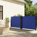 Pare-brise Vidaxl extensible 120x1000 cm bleu