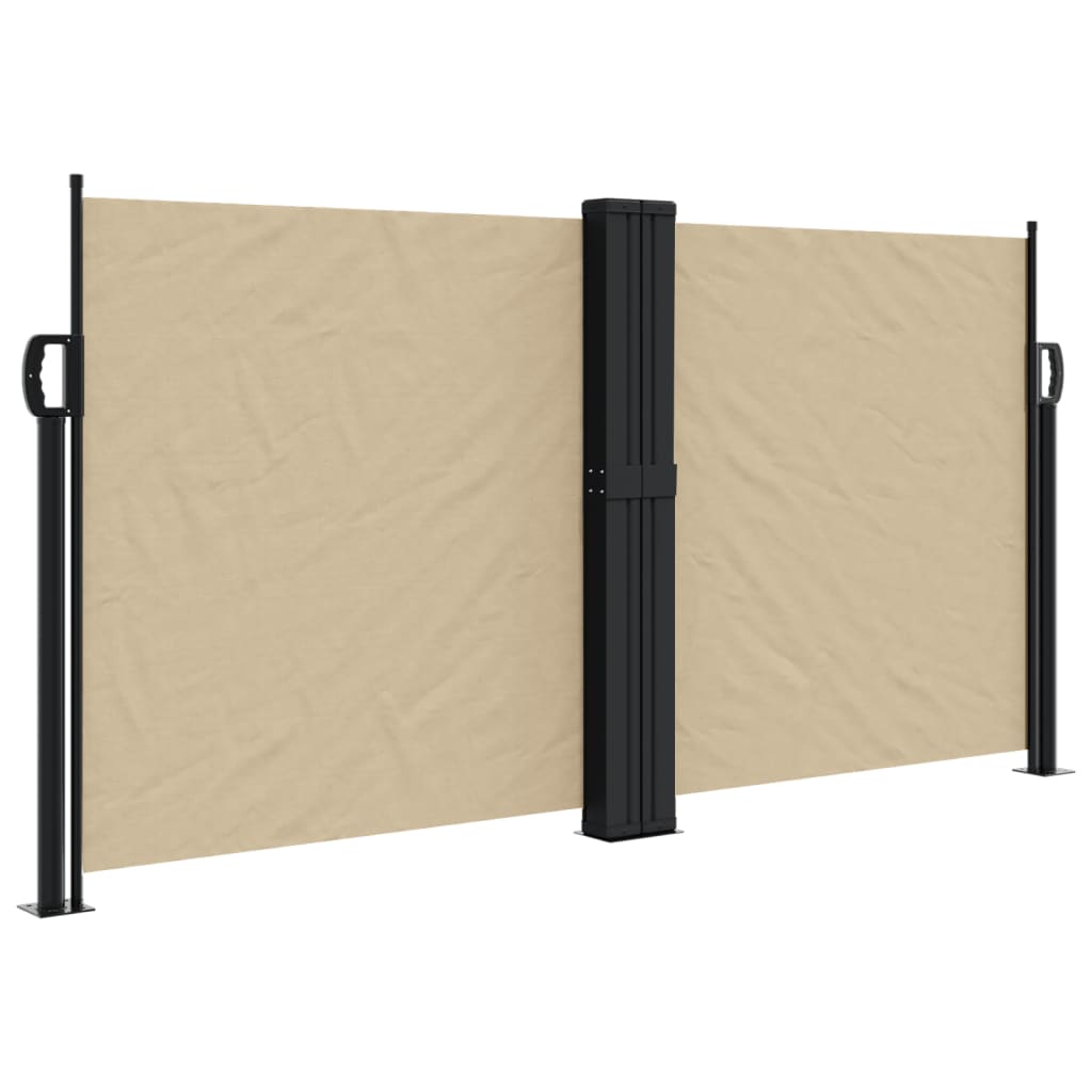 Vidaxl Windshield utvidbar 120x1000 cm beige