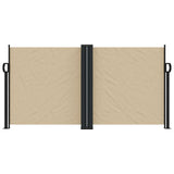 Vidaxl windscherm uittrekbaar 120x1000 cm beige
