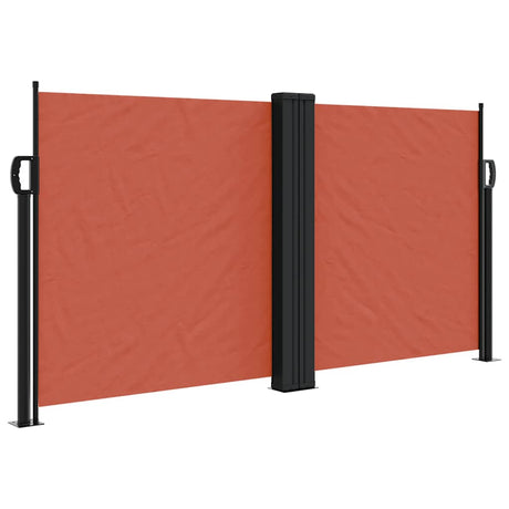 Vidaxl windscherm uittrekbaar 120x1000 cm terracottakleurig