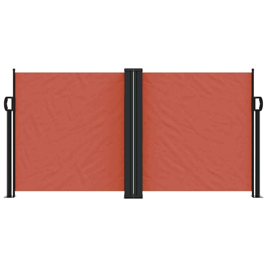 Vidaxl windscherm uittrekbaar 120x1000 cm terracottakleurig