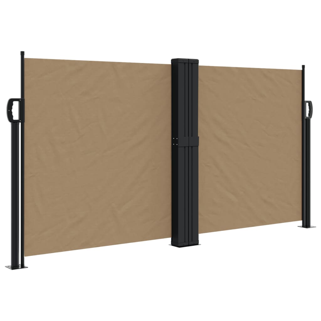 Vidaxl Windshield utvidbar 120x1000 cm taupe