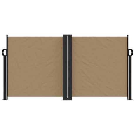 Vidaxl windscherm uittrekbaar 120x1000 cm taupe