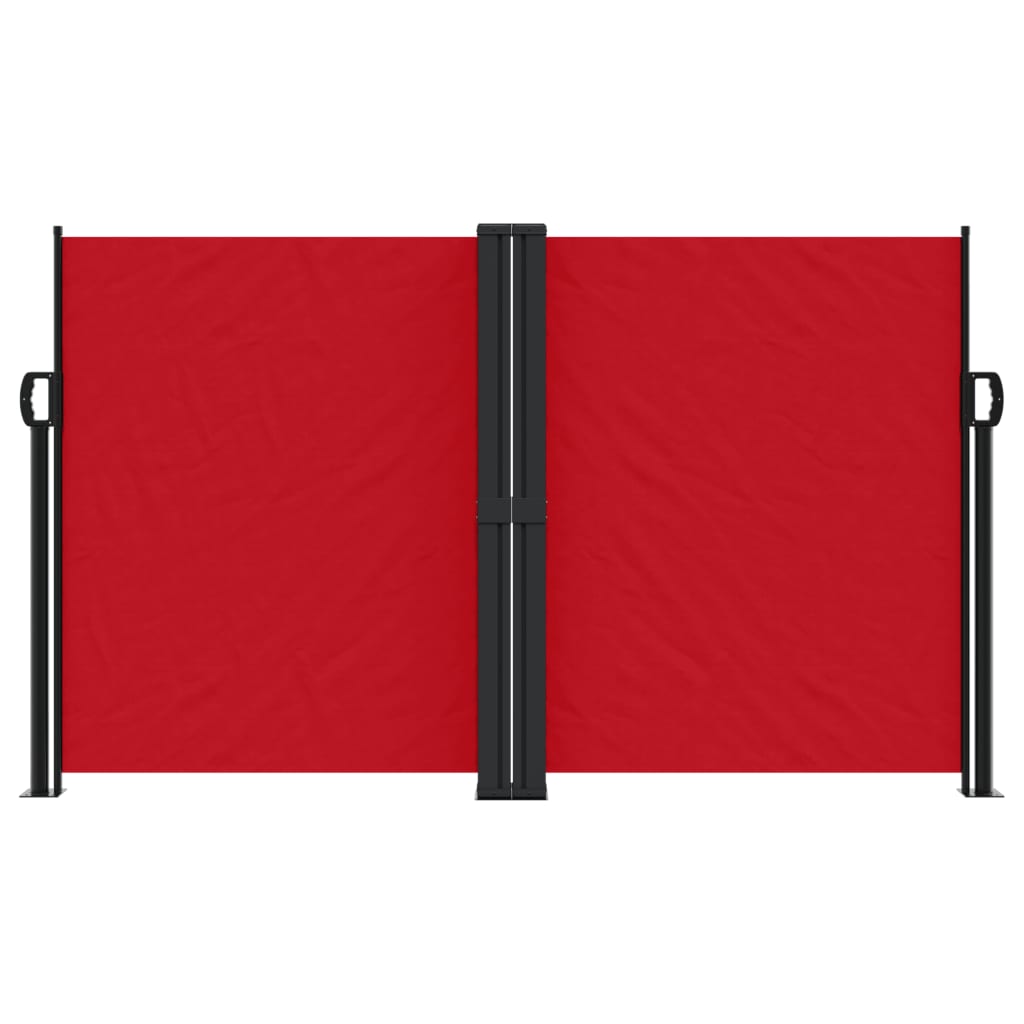 Vidaxl windscherm uittrekbaar 140x1000 cm rood