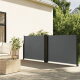 Pare-brise vidaxl extensible 140x1000 cm anthracite