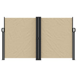 Vidaxl windscherm uittrekbaar 140x1000 cm beige
