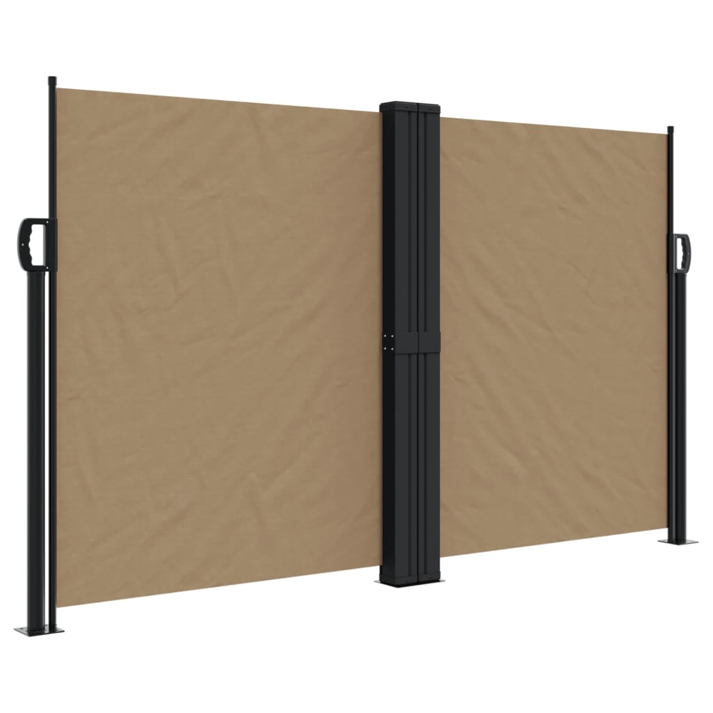 Vidaxl windscherm uittrekbaar 140x1000 cm taupe