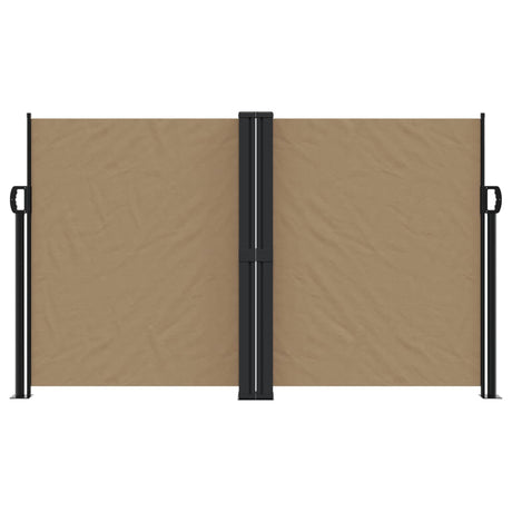 Vidaxl windscherm uittrekbaar 140x1000 cm taupe