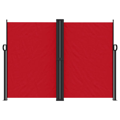 Vidaxl windscherm uittrekbaar 180x1000 cm rood