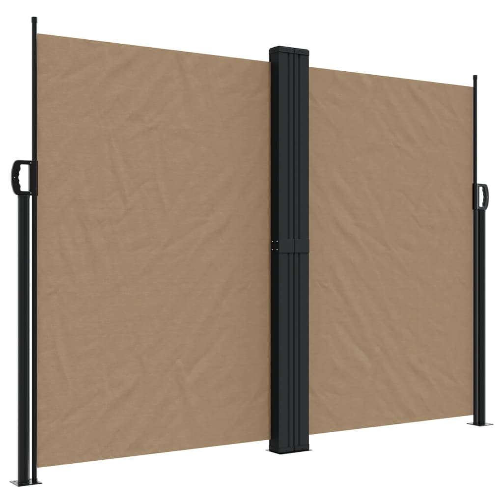 VidaXL Windshield Extendable 180x1000 cm Taupe