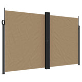 Pare-brise vidaxl extensible 200x1000 cm taupe