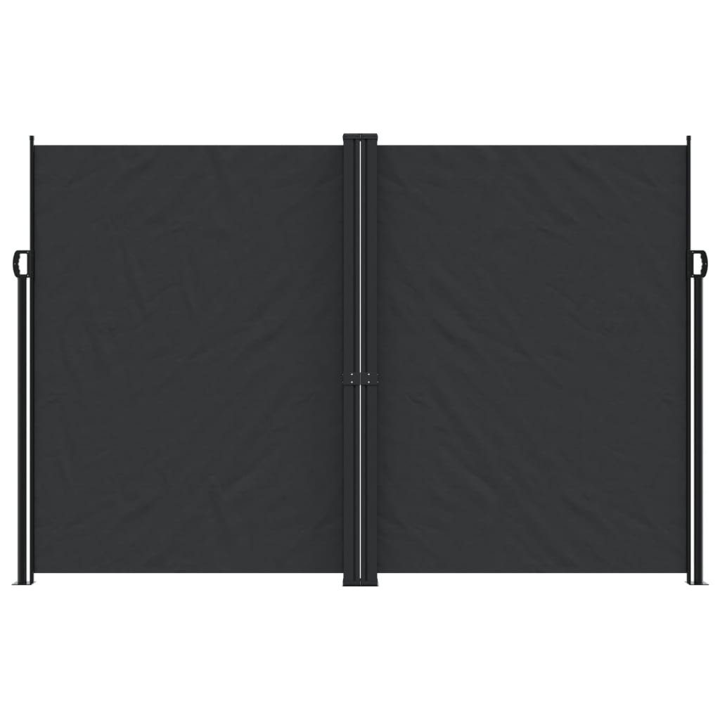 Pare-brise Vidaxl extensible 220x1000 cm noir