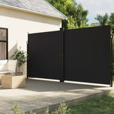 Vidaxl windscherm uittrekbaar 220x1000 cm zwart
