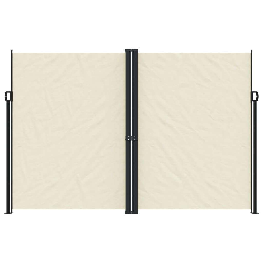 VidaXL Windshield Extendable 220x1000 cm Cream -colored